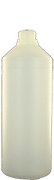 1000 ml cilindrische fles, hals B30V (verzegelbaar), uit nat. HDPE