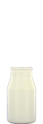 200 ml Milchflasche, aus weissem HDPE, S43 Hals