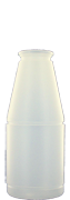 500 ml Milchflasche aus nat. HDPE, S43 Hals