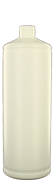 1000 ml cilindrische fles, hals G102, uit witte HDPE