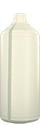 1000 ml cilindrische fles, hals G102, uit Witte HDPE